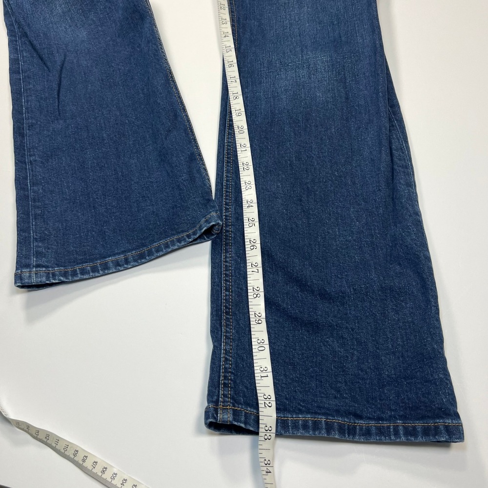 Tecovas Ranchwear Straight Leg Jeans Mens 34x32 Dark Blue Premium Denim - Picture 8 of 12